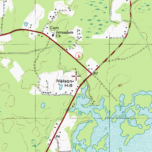 Topographic Map of Nelson Hill, SC