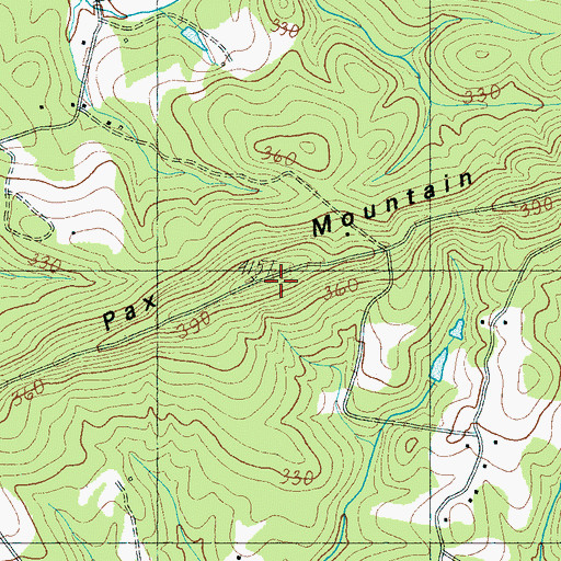 Topographic Map of Pax Mountain, SC