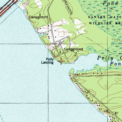 Topographic Map of Polly Landing, SC