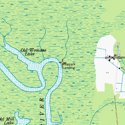 Topographic Map of Rheuark Landing, SC