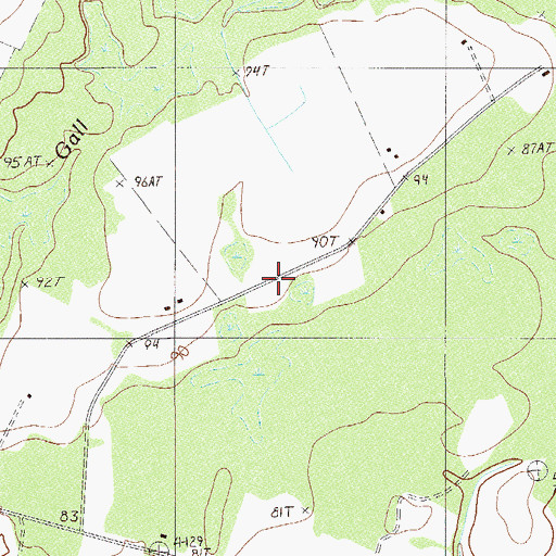 Topographic Map of Bonnett Pond School (historical), SC