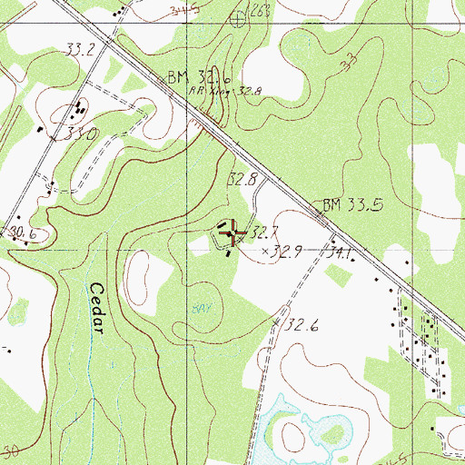 Topographic Map of Camp Christian, SC