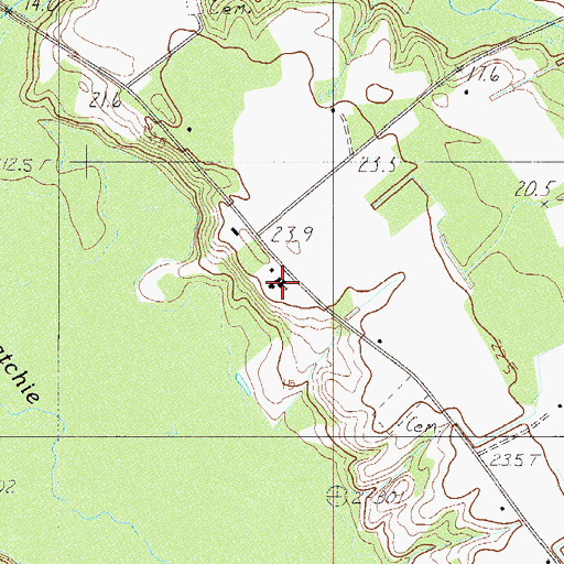 Topographic Map of Sand Hill Church, SC