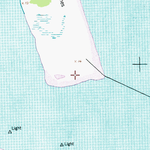 Topographic Map of Cape San Roman, SC