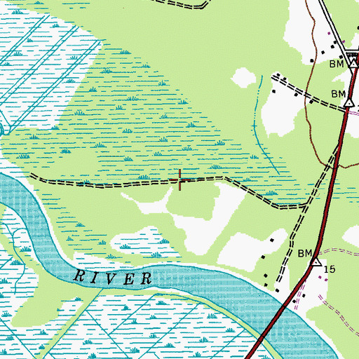 Topographic Map of Crow Hill, SC