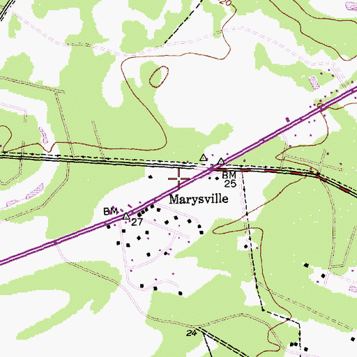 Topographic Map of Holy Cross Church (historical), SC