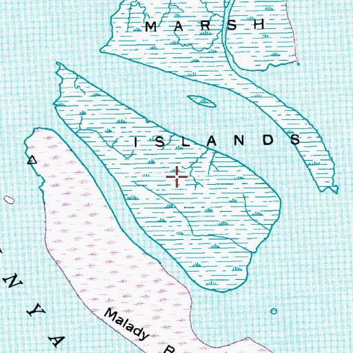 Topographic Map of Marsh Island, SC