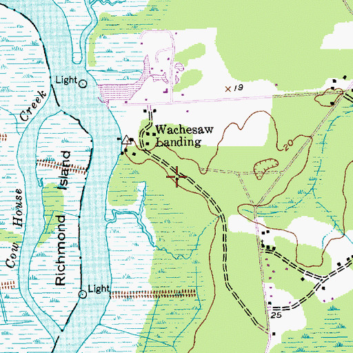 Topographic Map of Richmond Hill Plantation, SC