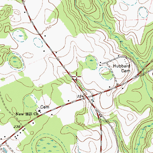 Topographic Map of Brightville School (historical), SC