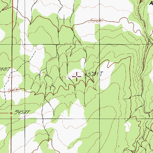 Topographic Map of The Hole, AZ