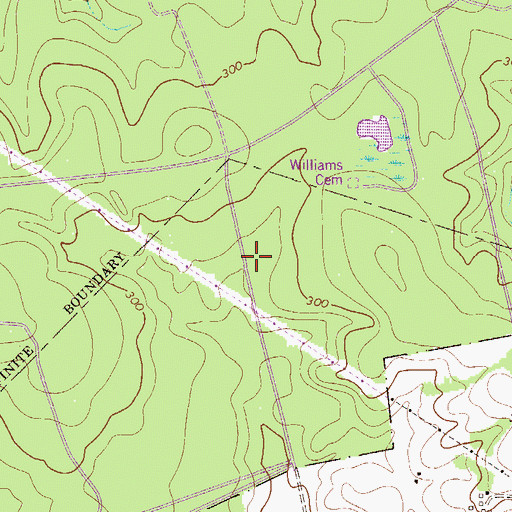Topographic Map of Gum Pond School (historical), SC
