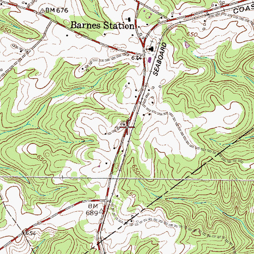 Topographic Map of Silver Hill School (historical), SC