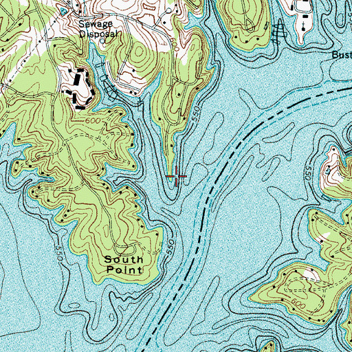 Topographic Map of Commodore Point, SC