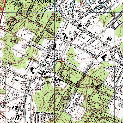 Topographic Map of Episcopal Church of the Good Shepherd, SC