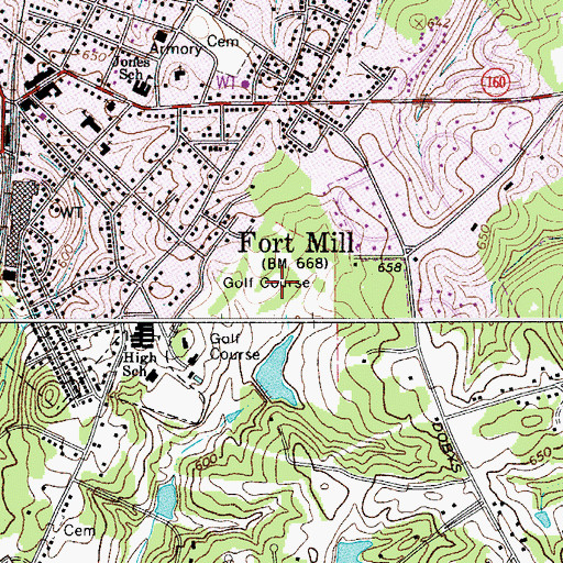 Fort Mill Sc On Map Fort Mill Country Club, Sc