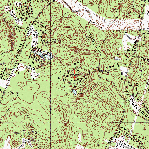 Topographic Map of Glenwood Acres, SC