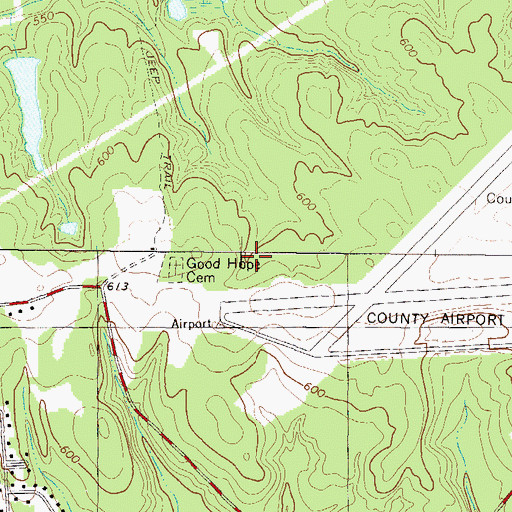 Topographic Map of Good Hope School (historical), SC