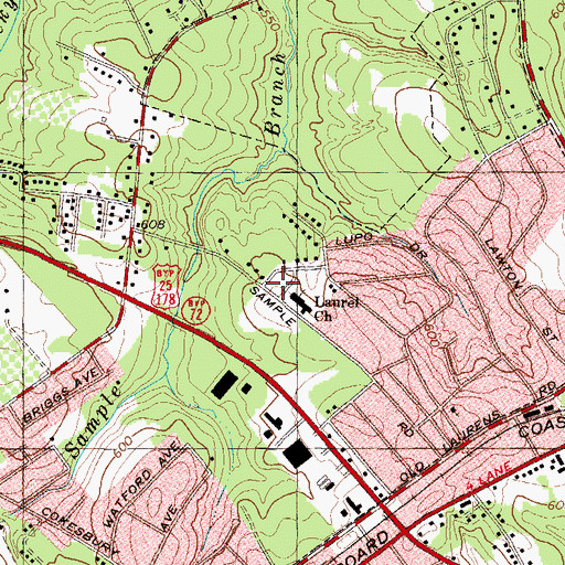 Topographic Map of Stalnaker Heights, SC
