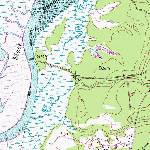 Topographic Map of Cainhoy Plantation, SC