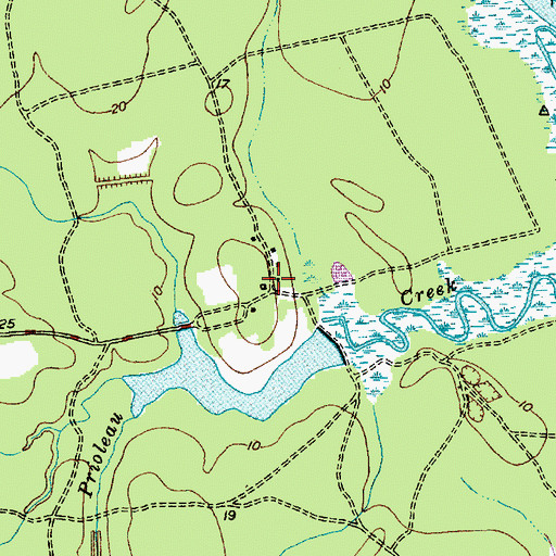 Topographic Map of Medway Plantation, SC