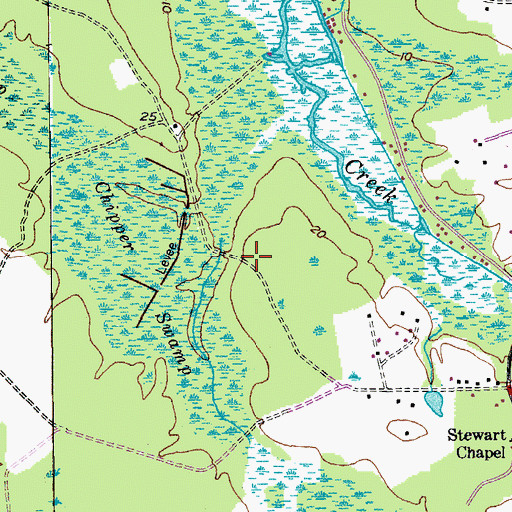 Topographic Map of Spring Hill Plantation, SC