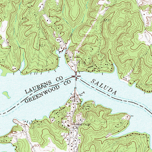 Topographic Map of Youngs Ferry (historical), SC