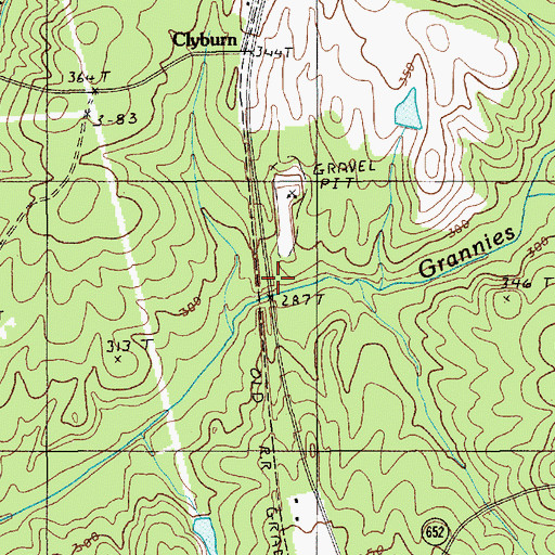 Topographic Map of Campbells Mill (historical), SC