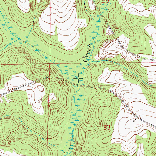 Topographic Map of Mountain Creek, AL