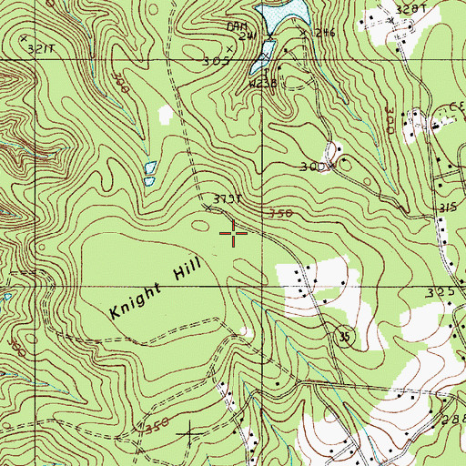 Topographic Map of Knights Hill Plantation (historical), SC