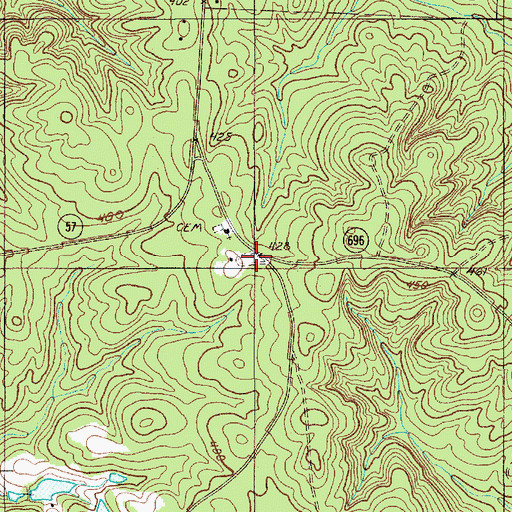 Topographic Map of Red Hill School (historical), SC