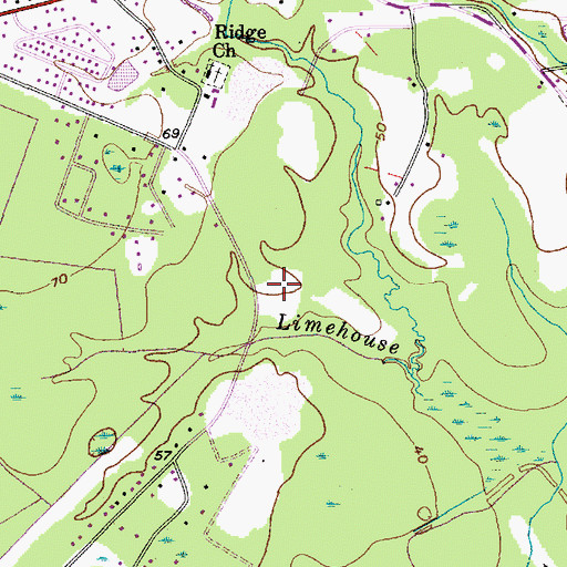 Topographic Map of Sangaree Elementary School, SC