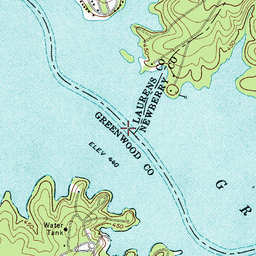 Topographic Map of Maysons Creek, SC