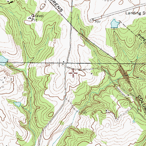 Topographic Map of Laurens County PArk, SC
