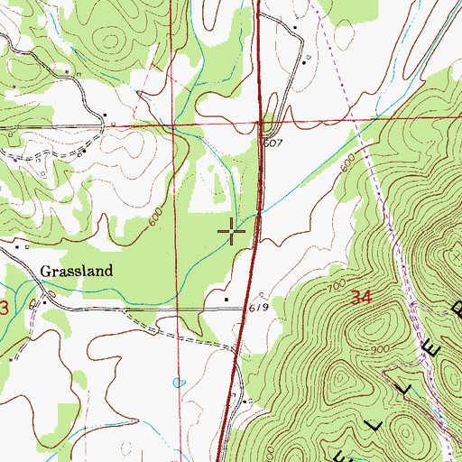 Topographic Map of Mud Creek, AL