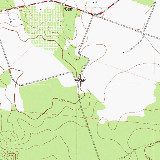 Topographic Map of Big Fork Church (historical), SC
