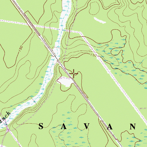 Topographic Map of Four Mile School (historical), SC