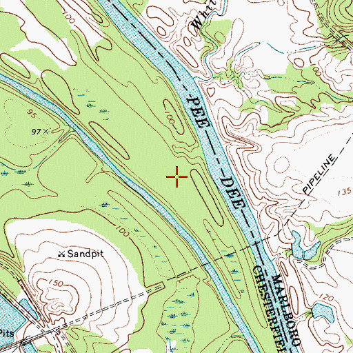 Topographic Map of Big Island, SC