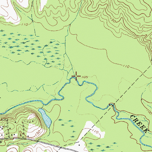 Topographic Map of Landy Creek, SC