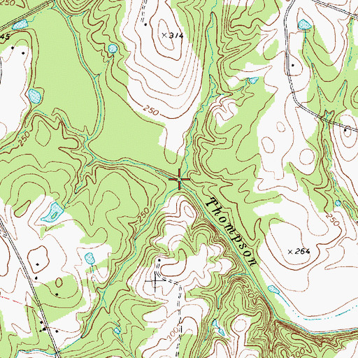 Topographic Map of Talton Branch, SC
