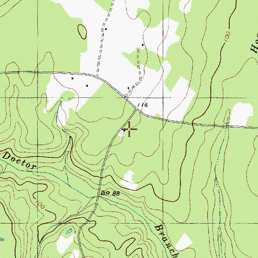 Topographic Map of Green Hill Church, SC