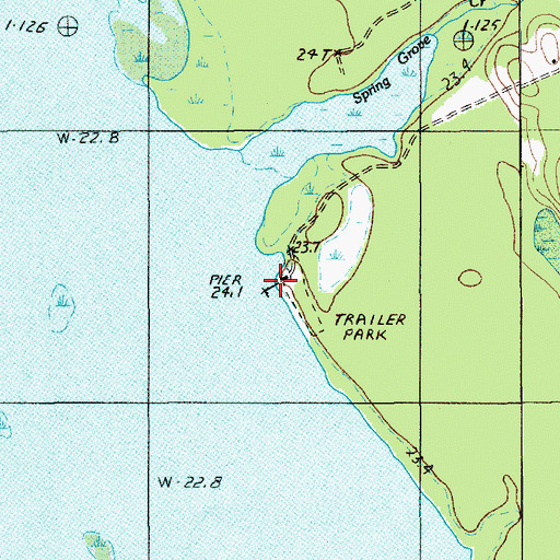 Topographic Map of Elliots Landing, SC