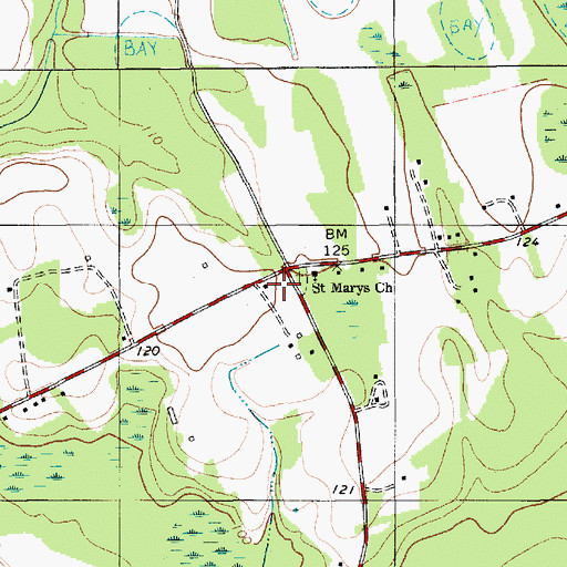 Topographic Map of Saint Marks School (historical), SC