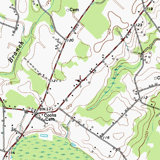 Topographic Map of New Zion Church, SC