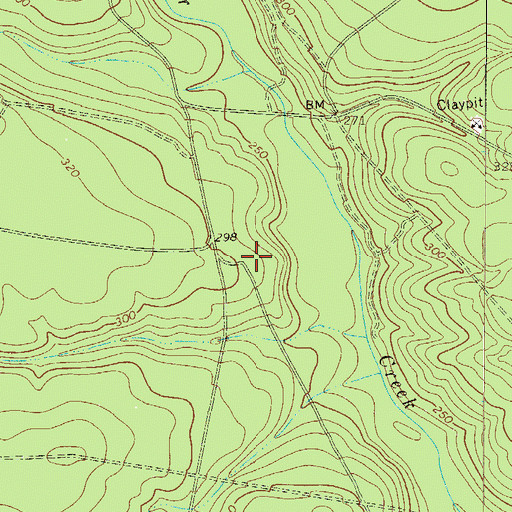 Topographic Map of Cedar Creek Church (historical), SC