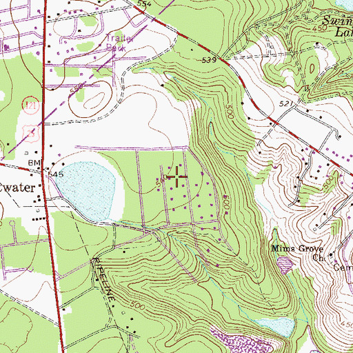 Topographic Map of Shannon, SC