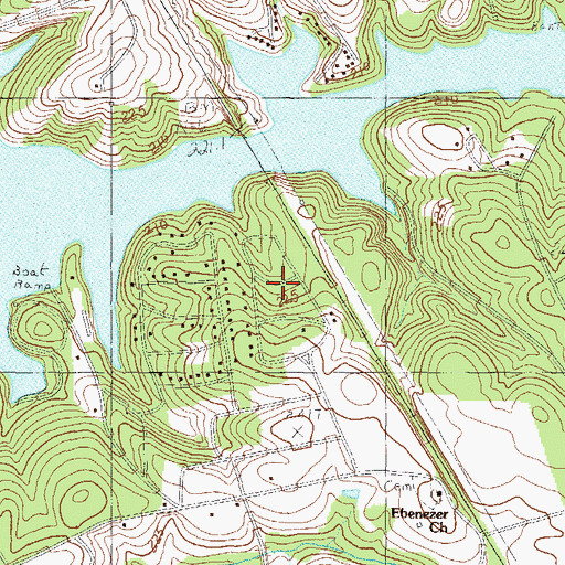 Topographic Map of Chateau Woods, SC