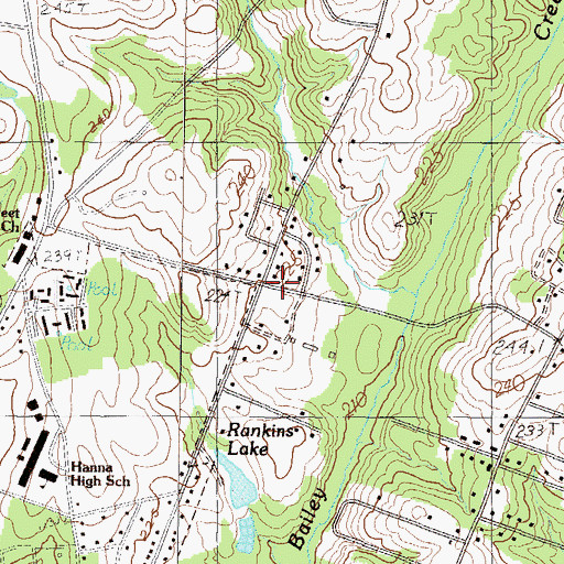 Topographic Map of Heather Heights, SC