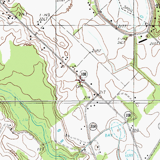 Topographic Map of Church of the Nazarene, SC