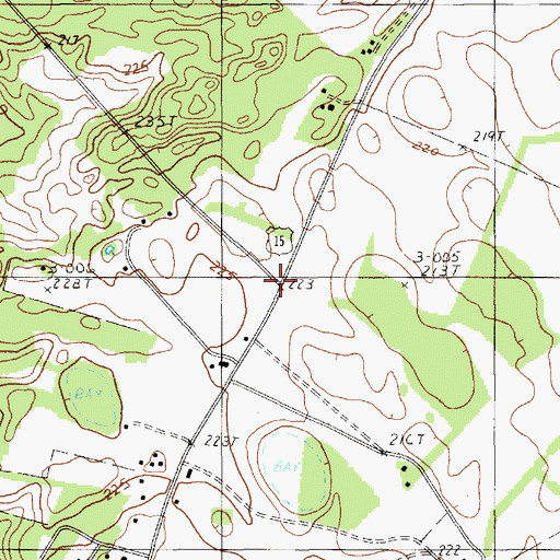 Topographic Map of McCutchen (historical), SC