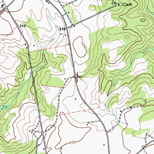 Topographic Map of New Hope School (historical), SC